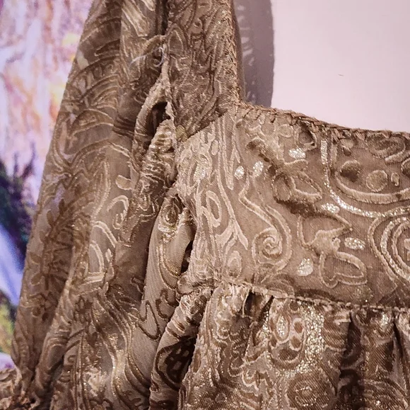 NWT Gorgeous blouse, velvet, with cami and adjustable sleeves - Picture 6 of 8